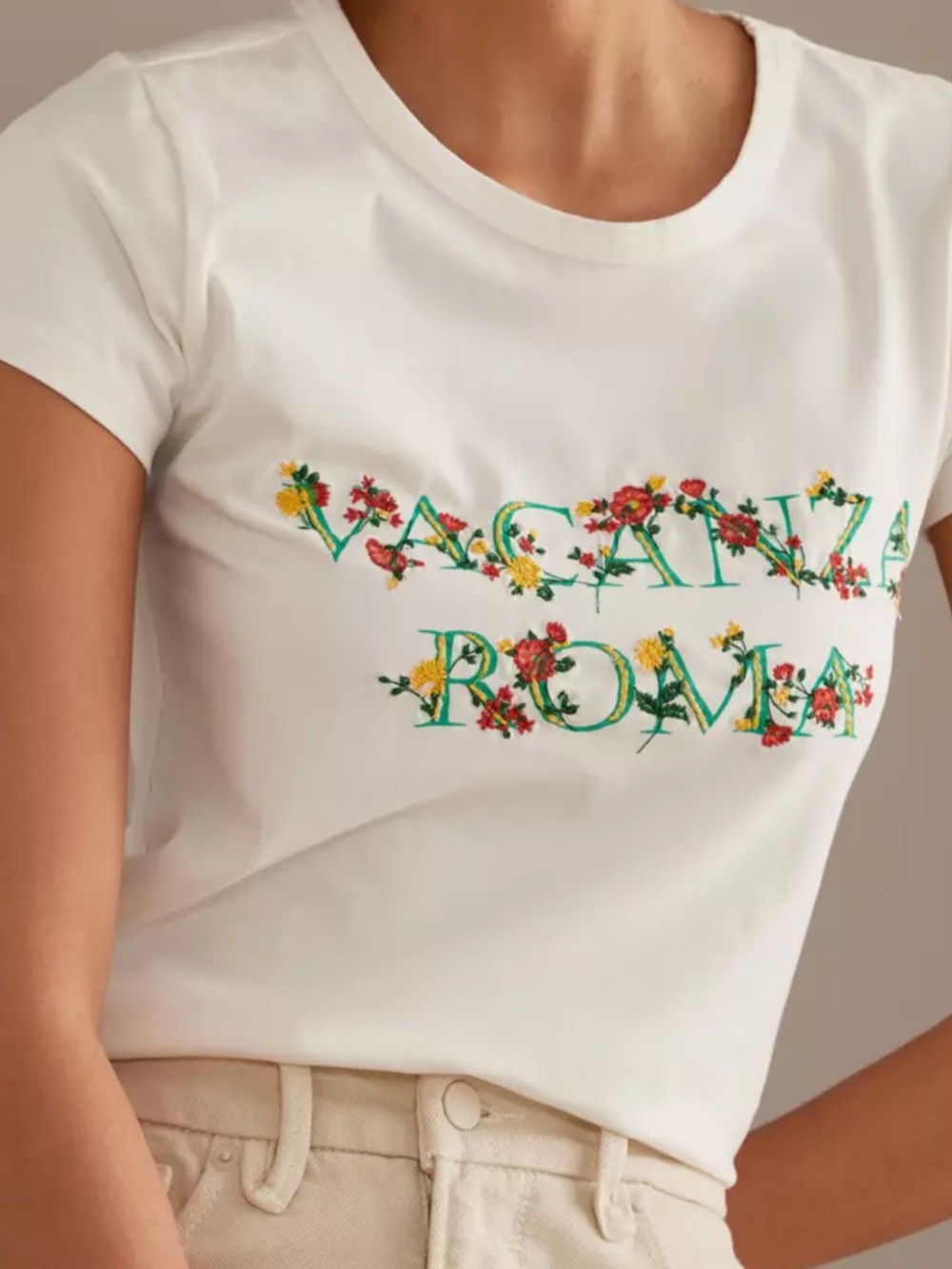 Anthropologie Maeve The Blair Baby TMaeve White Embroidered Edition